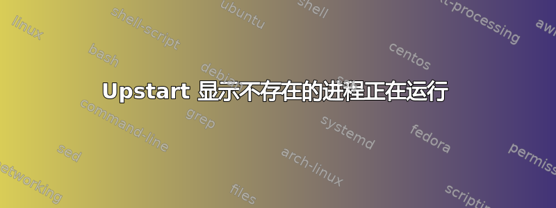 Upstart 显示不存在的进程正在运行