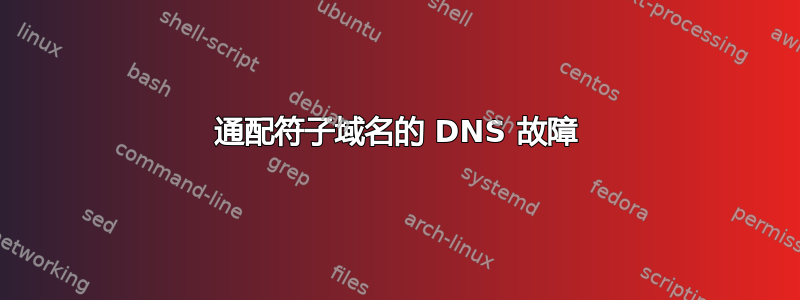 通配符子域名的 DNS 故障