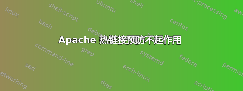 Apache 热链接预防不起作用