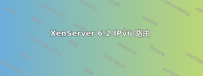 XenServer 6.2 IPv6 路由