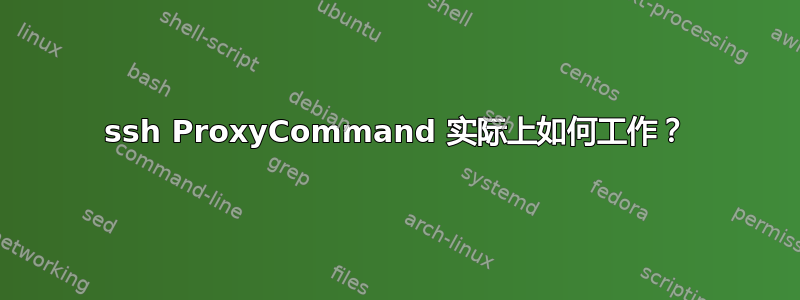 ssh ProxyCommand 实际上如何工作？