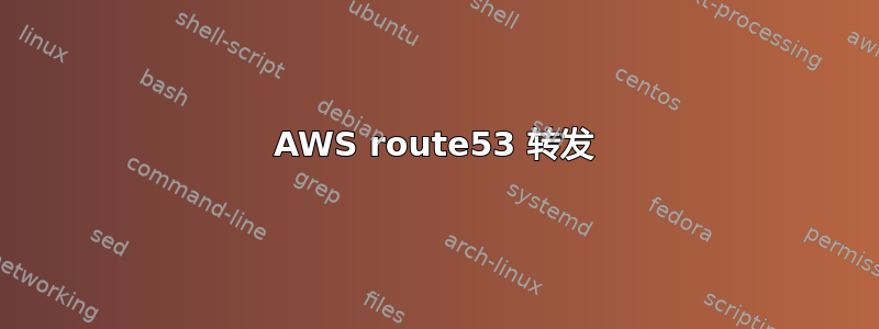 AWS route53 转发