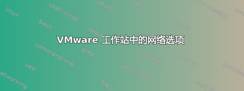 VMware 工作站中的网络选项