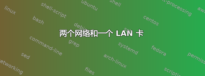 两个网络和一个 LAN 卡