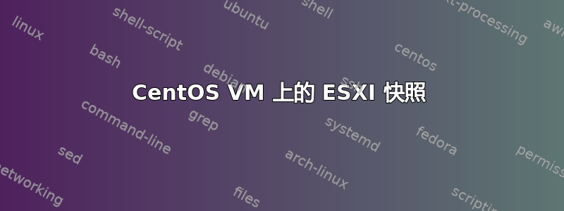 CentOS VM 上的 ESXI 快照