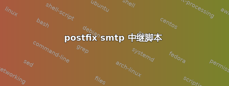 postfix smtp 中继脚本