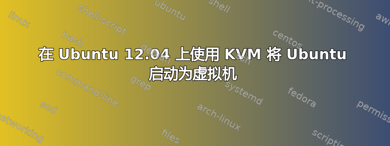 在 Ubuntu 12.04 上使用 KVM 将 Ubuntu 启动为虚拟机