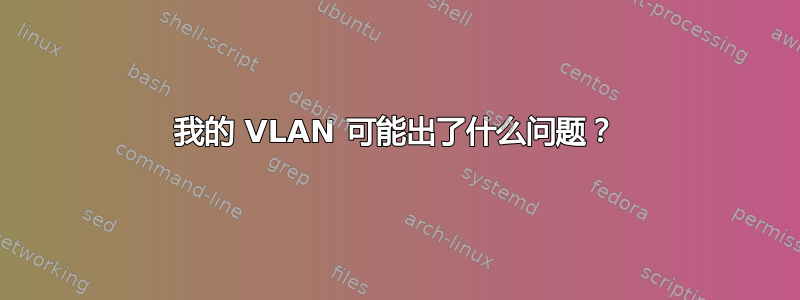 我的 VLAN 可能出了什么问题？