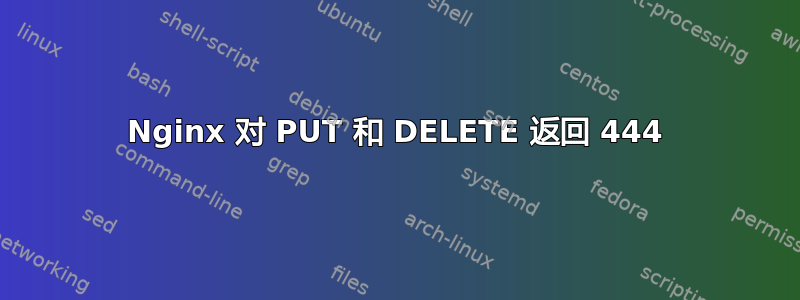 Nginx 对 PUT 和 DELETE 返回 444