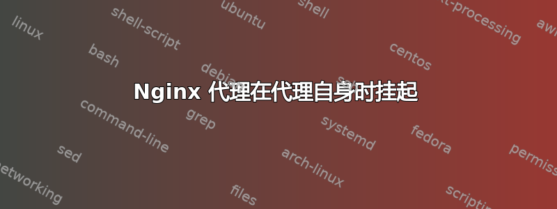 Nginx 代理在代理自身时挂起