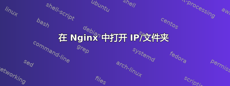 在 Nginx 中打开 IP/文件夹