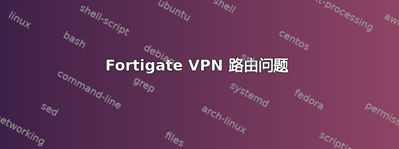 Fortigate VPN 路由问题