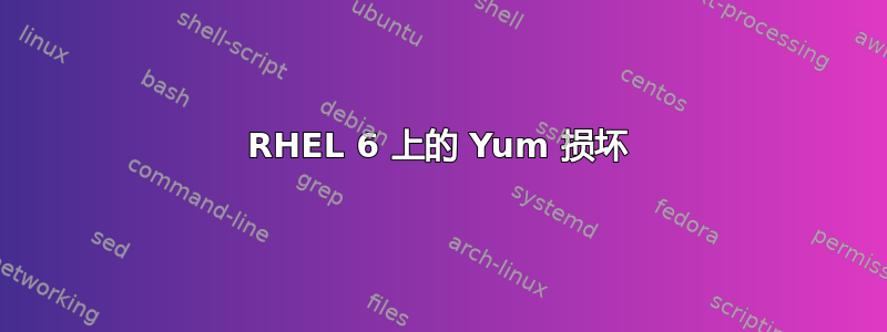 RHEL 6 上的 Yum 损坏