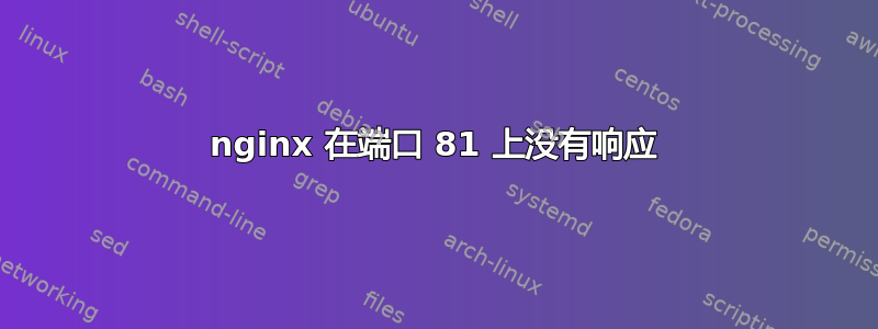 nginx 在端口 81 上没有响应