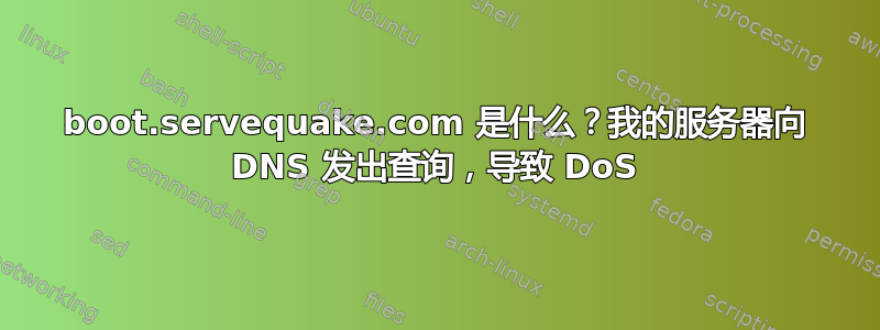 boot.servequake.com 是什么？我的服务器向 DNS 发出查询，导致 DoS