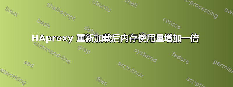 HAproxy 重新加载后内存使用量增加一倍