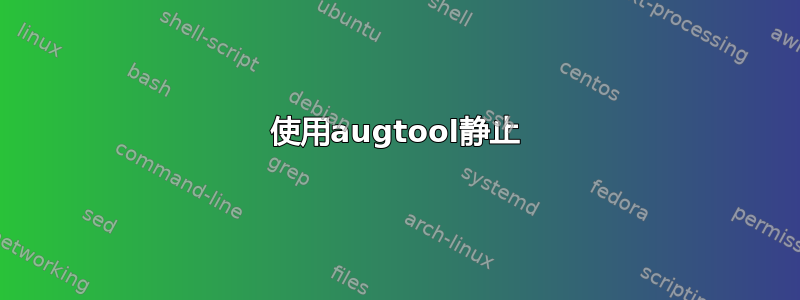 使用augtool静止