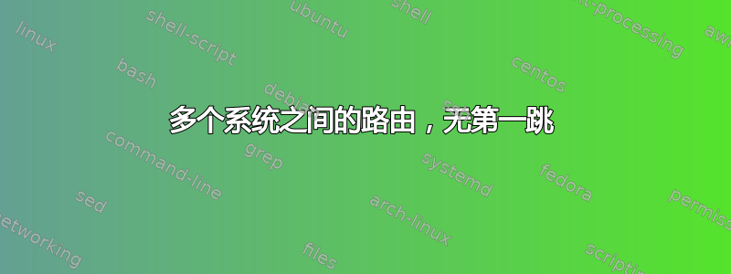 多个系统之间的路由，无第一跳