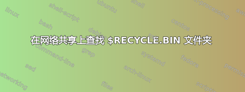 在网络共享上查找 $RECYCLE.BIN 文件夹