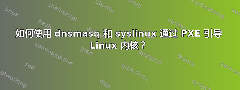 如何使用 dnsmasq 和 syslinux 通过 PXE 引导 Linux 内核？