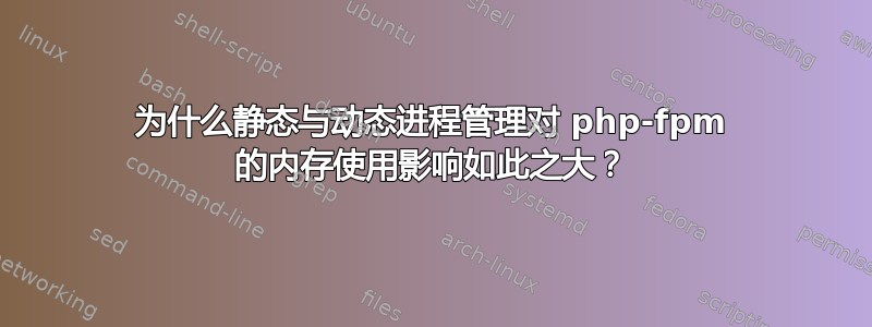 为什么静态与动态进程管理对 php-fpm 的内存使用影响如此之大？