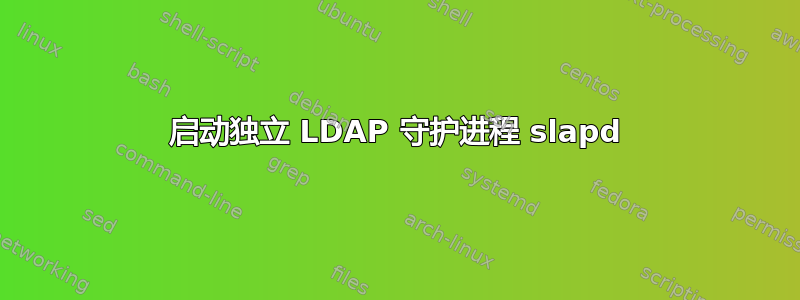 启动独立 LDAP 守护进程 slapd