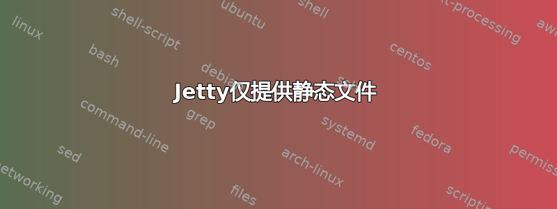 Jetty仅提供静态文件