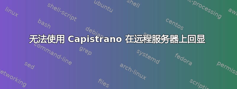 无法使用 Capistrano 在远程服务器上回显