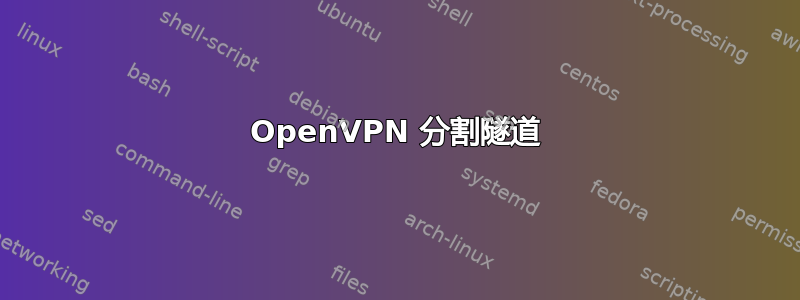 OpenVPN 分割隧道