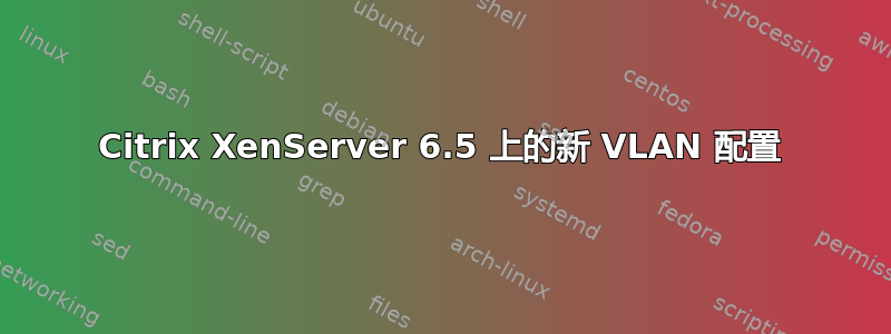 Citrix XenServer 6.5 上的新 VLAN 配置