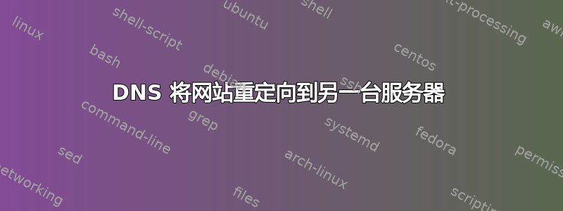 DNS 将网站重定向到另一台服务器