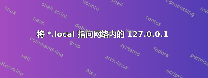 将 *.local 指向网络内的 127.0.0.1