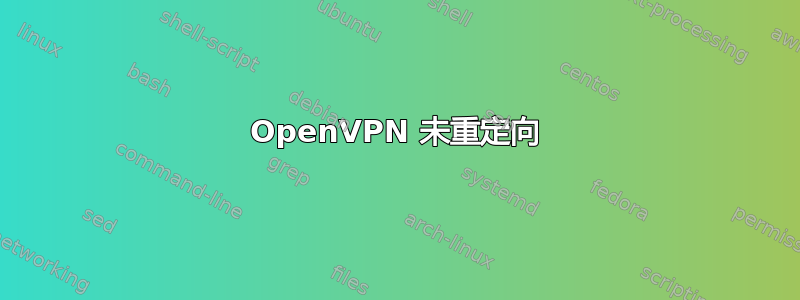 OpenVPN 未重定向