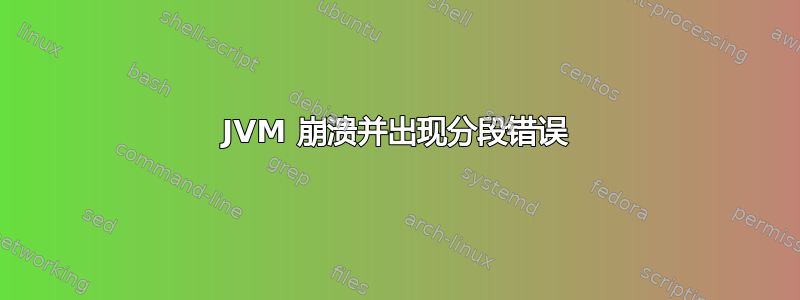 JVM 崩溃并出现分段错误