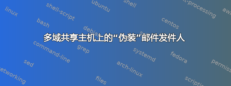 多域共享主机上的“伪装”邮件发件人