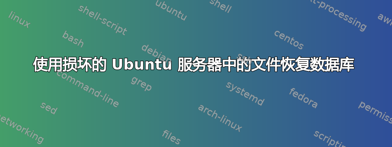 使用损坏的 Ubuntu 服务器中的文件恢复数据库