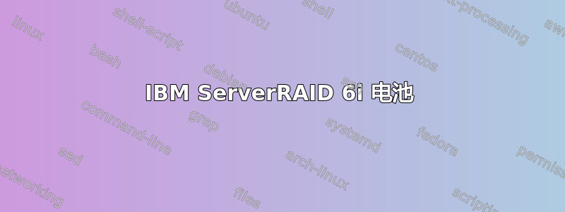 IBM ServerRAID 6i 电池