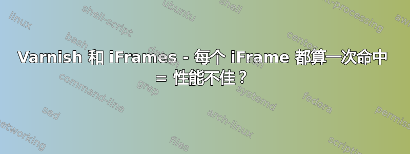 Varnish 和 iFrames - 每个 iFrame 都算一次命中 = 性能不佳？