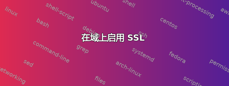 在域上启用 SSL