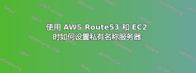 使用 AWS Route53 和 EC2 时如何设置私有名称服务器