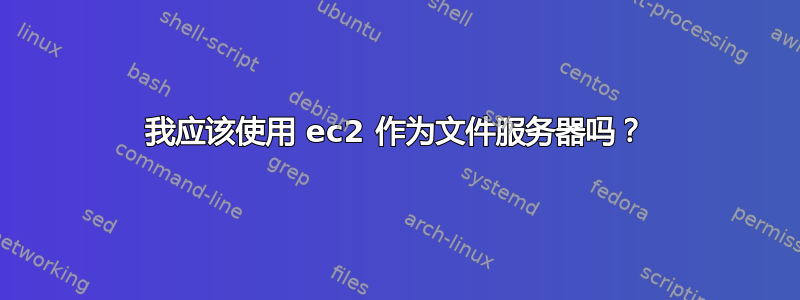 我应该使用 ec2 作为文件服务器吗？