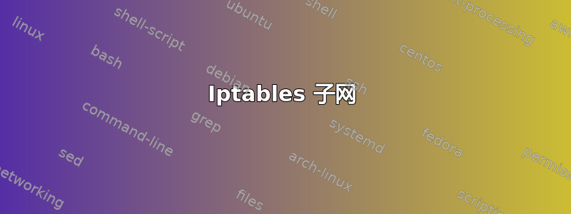 Iptables 子网