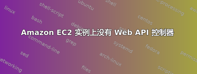 Amazon EC2 实例上没有 Web API 控制器