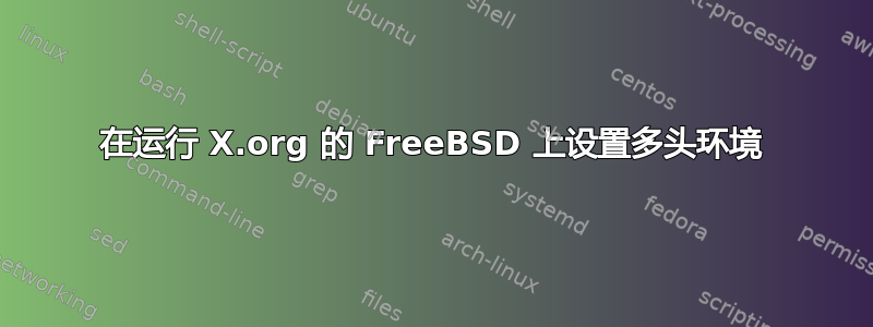 在运行 X.org 的 FreeBSD 上设置多头环境