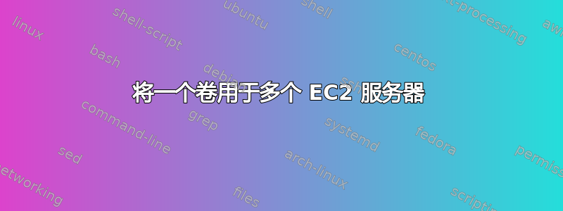 将一个卷用于多个 EC2 服务器