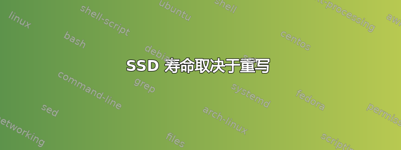 SSD 寿命取决于重写