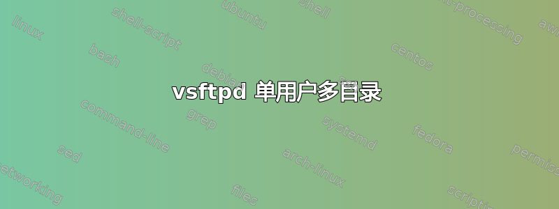 vsftpd 单用户多目录