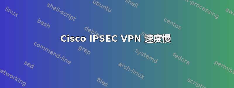 Cisco IPSEC VPN 速度慢