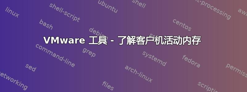 VMware 工具 - 了解客户机活动内存