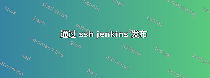 通过 ssh jenkins 发布